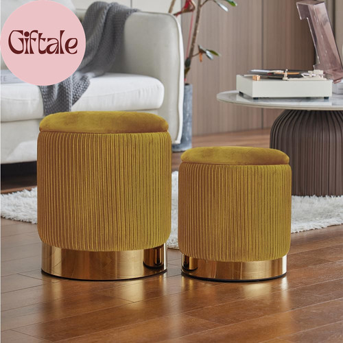 Round ottoman with - ottoman,